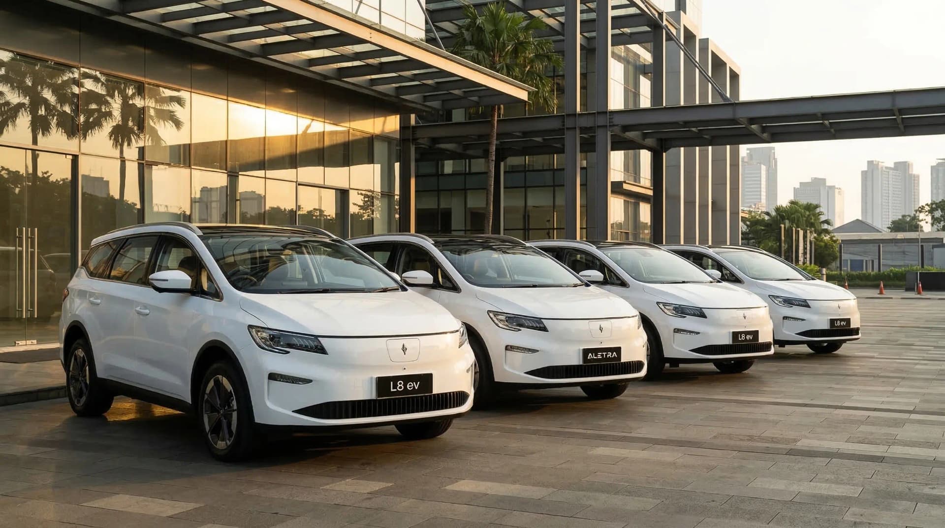 Armada mobil listrik Aletra L8 EV